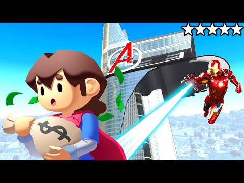 ROBBING AVENGERS SECRET BASE In GTA 5!
