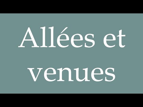 Allers Et Venues Definition
