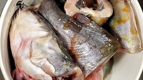 HOW TO CLEAN | WASH CATFISH with hot water TO REMOVE SLIME / fast and easy way to clean fish