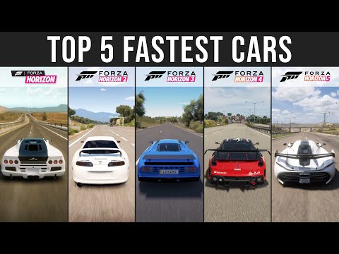 Top 5 FASTEST Cars In EVERY Forza Horizon Game