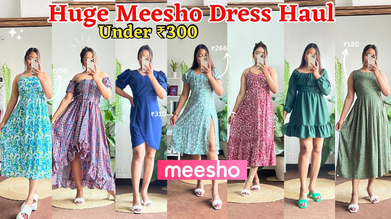 BEST MEESHO DRESSES UNDER ₹500* Try On Haul 2023