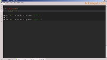 Creating Arrays in Ruby - tekniqal.com