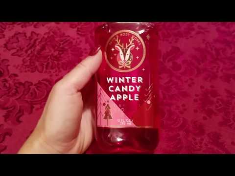 Video: Revisión de gel de ducha de caramelo de invierno Winter Bath and Body Works