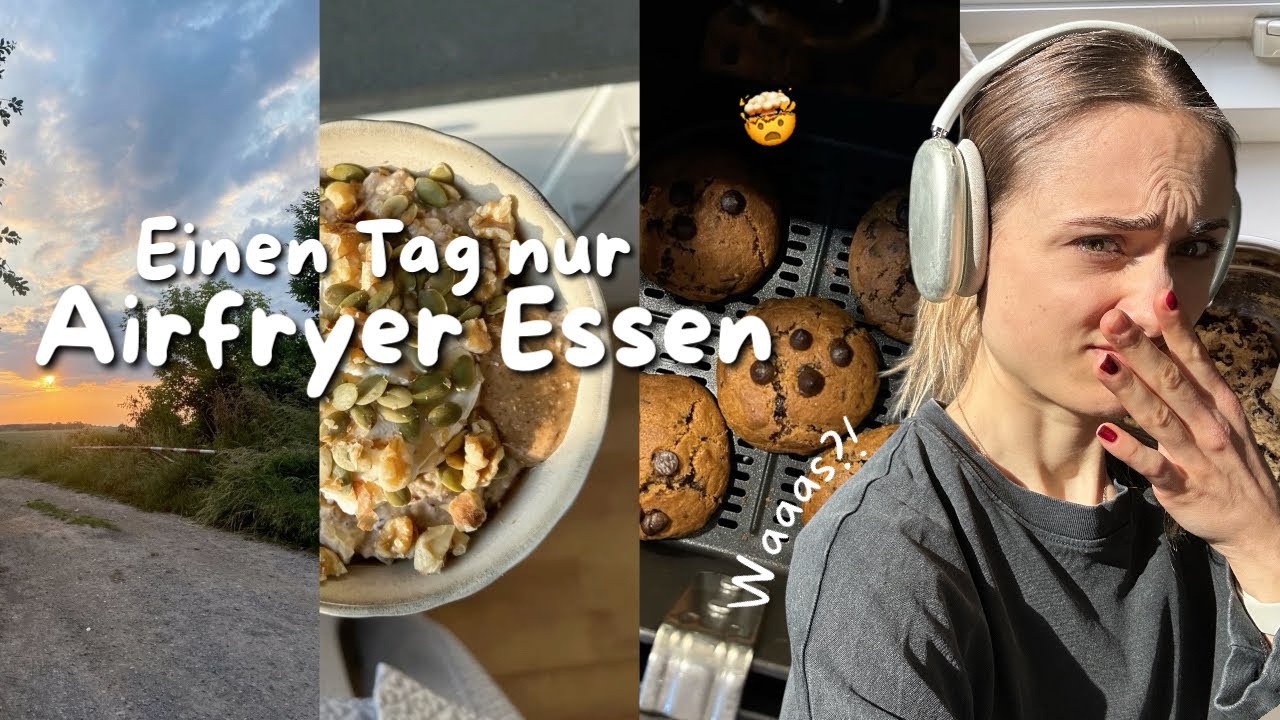Einen Tag nur Essen aus dem Airfryer 🤯 WHAT?! | Marenmorereal 