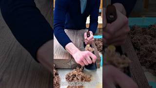 Amazing Hand Planing Process on Solid Wood Slab | Satisfying Woodworking Skills.
