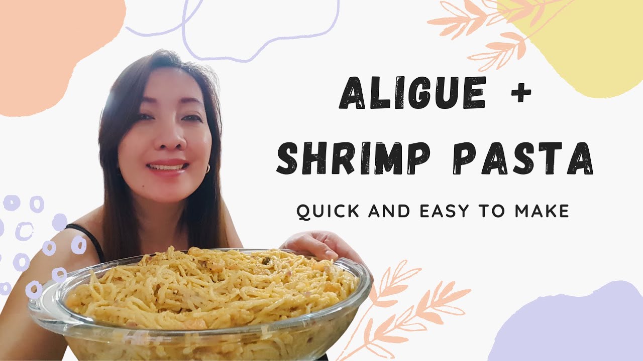 My version of Aligue and Shrimp Pasta Crab Paste Pasta Easy Cooking