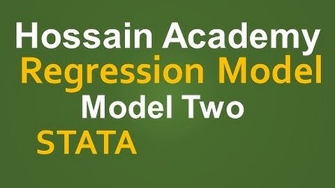 Regression Model. Model Two. STATA