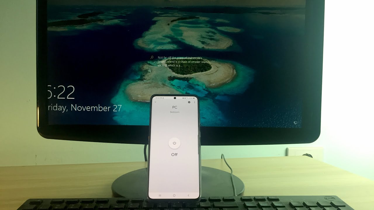 How to turn on the computer by voice