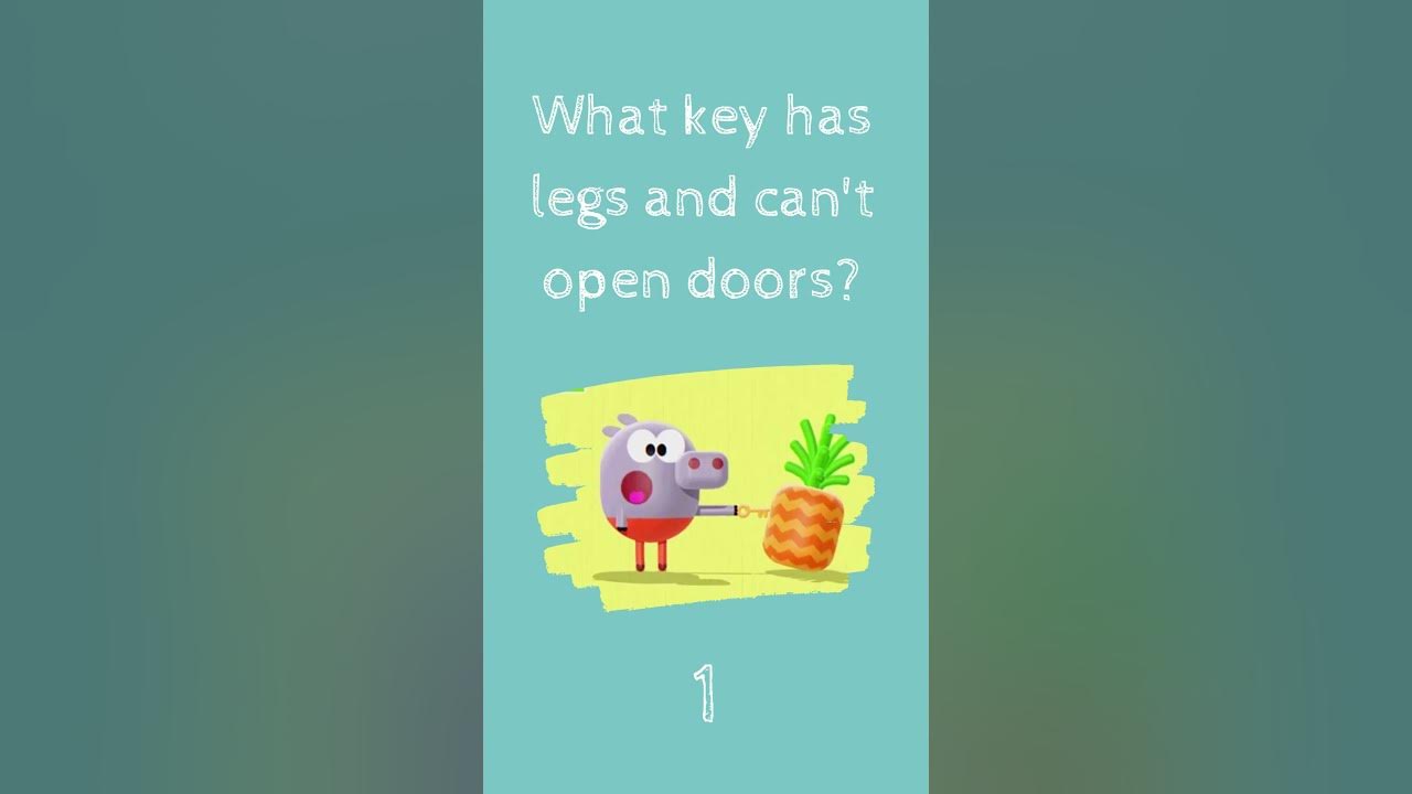 What key has legs and can't open doors? YouTube