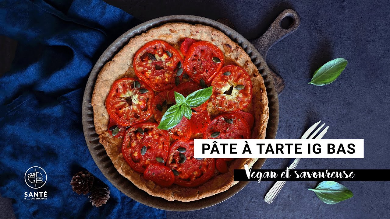 Pâte à tarte IG bas _ Pour une savoureuse tarte à la tomate vegan et IG bas