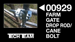 Tech Team 00929, E-Z Open Drop Rod / Cane Bolt for Tubular Steel Farm and Cattle Gates