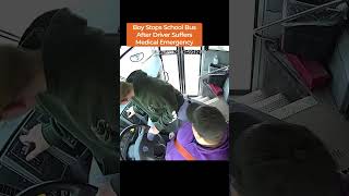 Boy Stops Michigan School Bus After Driver Suffers Medical Emergency | LX News