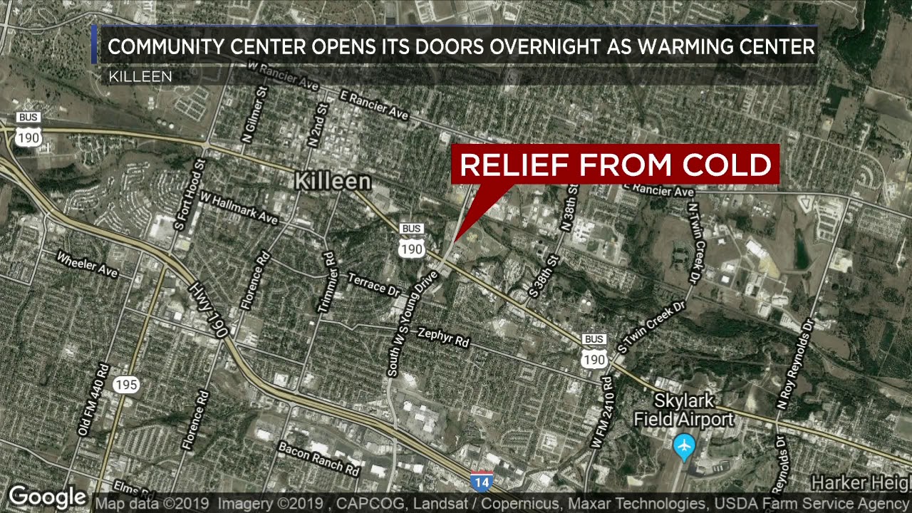 Killeen Community Center opens its doors to provide relief from the