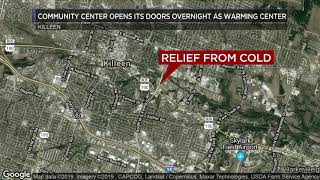 Killeen Community Center opens its doors to provide relief from the cold