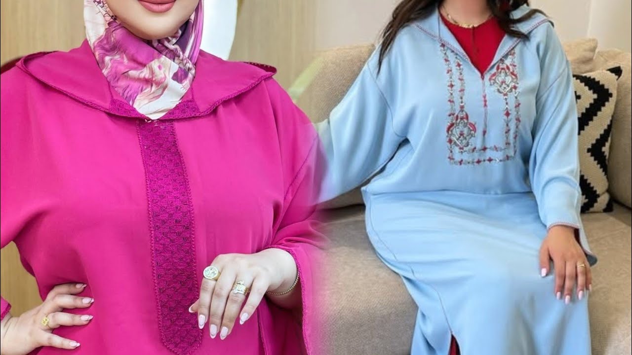 عندك رغبة فجلابة هماوية للعيد 👸جبتليكم أرقى الموديلات 2025 بآخرمكاين فالخياطة لعشاق النخوة 👍#jelaba