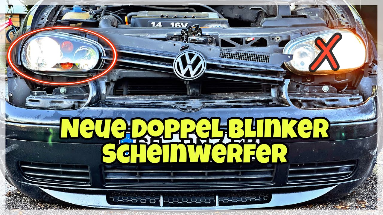 Unser Schwarzer Golf 4 Bekommt nun auch Neue Doppel Blinker