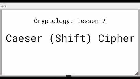 Cryptology: How to Decrypt Caesar (Shift) Cipher