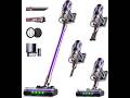 Cordless Vacuum Cleaner,650W 55KPA 80Mins Vacuum Cleaners for Home with Self-Standing