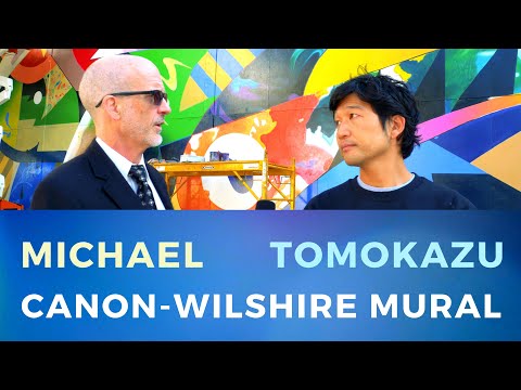 Canon Mural in Beverly Hills: The Artist Tomokazu "Matzu" Matsuyama Interview | BHBA TV