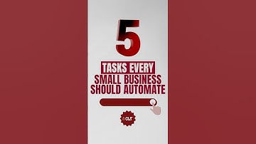 5 Tasks to Automate! #automation #automatedsolutions