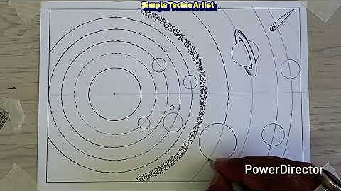 Solar System Drawing / How to Draw Solar System Easy / Solar System Planets Drawing