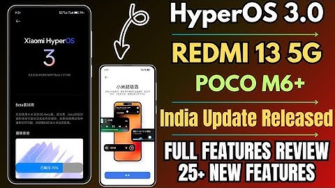 Redmi 13 5G & POCO M6+ HyperOS 3 & Android 16 India Update Full Features Review, 25+ New Features