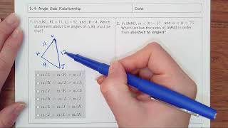 5.4- Angle Side Relationship
