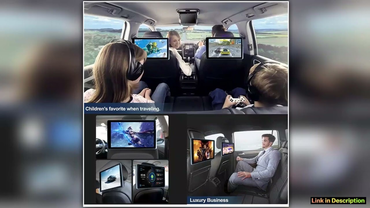 101 Inch Android Headrest Monitor IPS Display for Car Rear Seats Entertainment Multimedia Carplay V