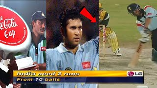 India vs Australia 1998 Coca Cola cup 6th Full match Highlights | Sachin Tendulkar 134