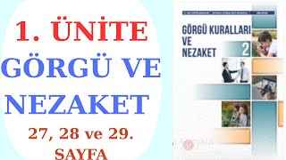 5. 6. 7. Ve 8.Sinif Görgü Kurallari Ve Nezaket 2 Ders Ki̇tabi 1. Üni̇te Görgü Ve Nezaket