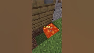 Making a lava moat on Minecraft. #minecraft #minecraftanimation #minecraftshorts