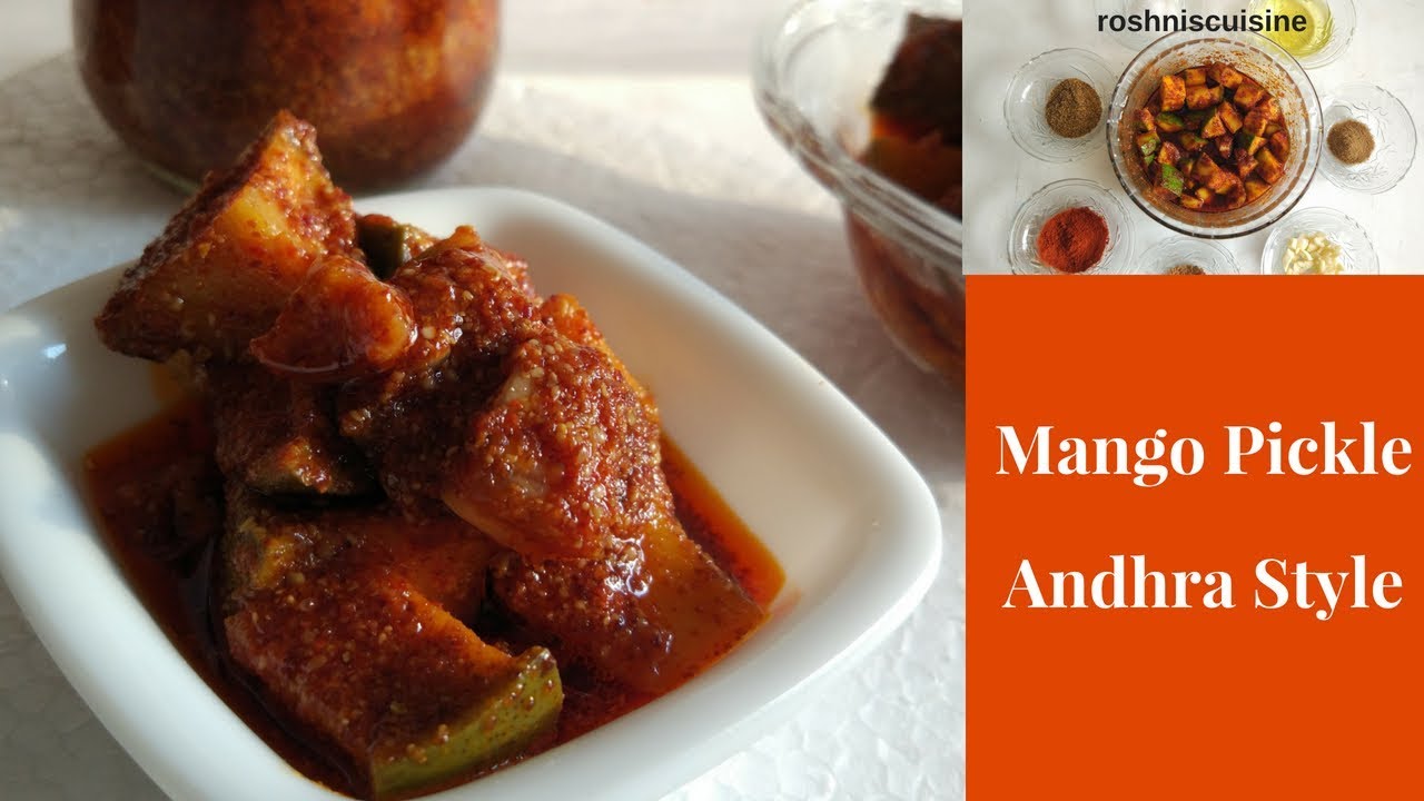 mango pickle andhra style I ଆମ୍ବ ଆଚାର I avakkai pickle I roshniscuisine ...