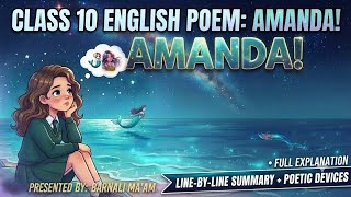 CLASS 10 ENGLISH POEM: AMANDA! screenshot 3
