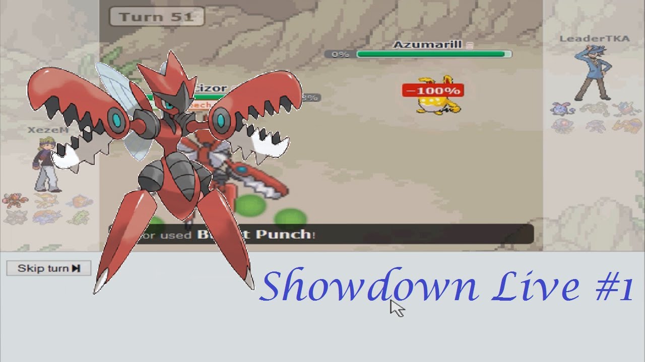 Pokémon Showdown Live #1 [X&Y OU]: Defensive Mega Scizor (with Yus)