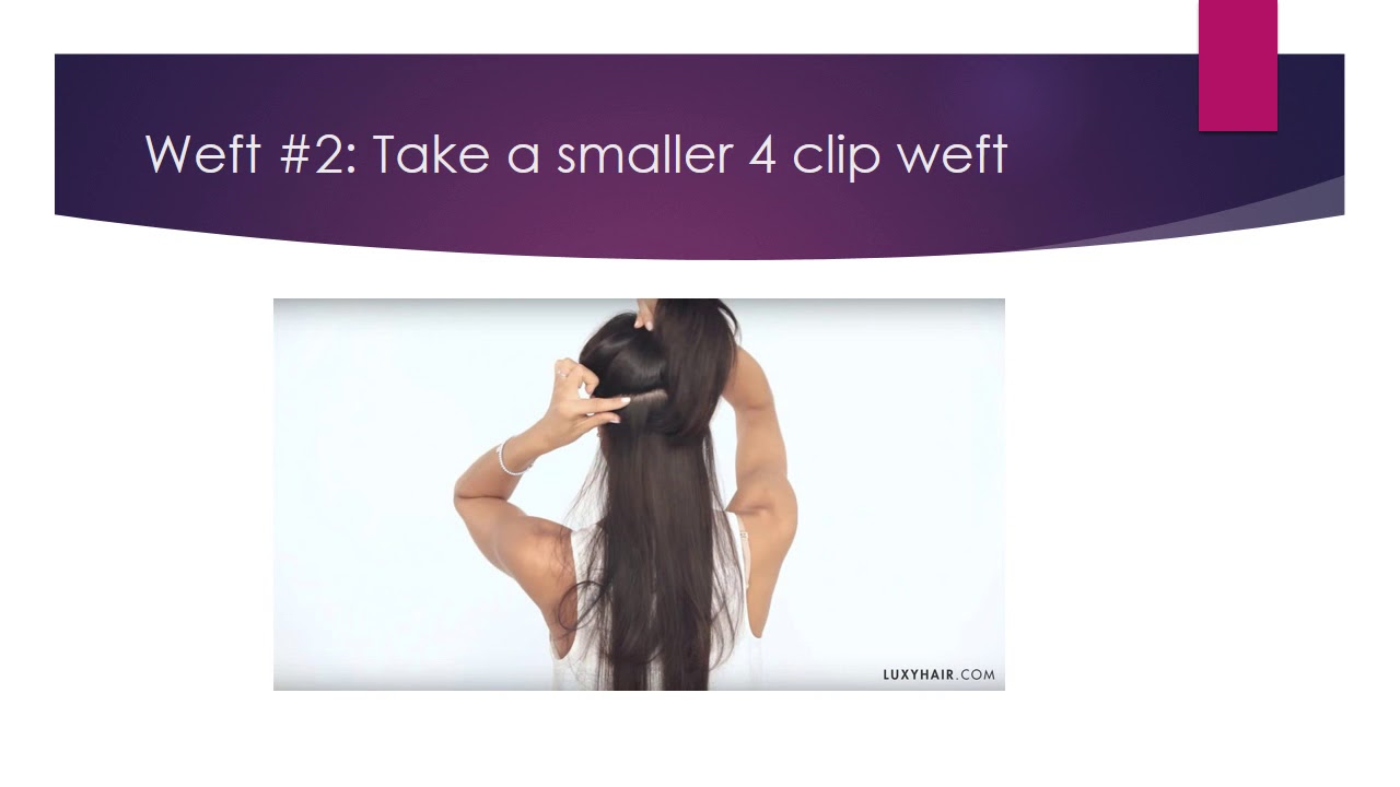 How to Clip in Hair Extensions - YouTube