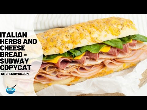 Italian Herbs and Cheese Bread - Subway Copycat - Kitchen Divas