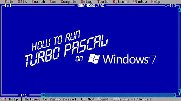 How to run TurboPascal on Windows 7
