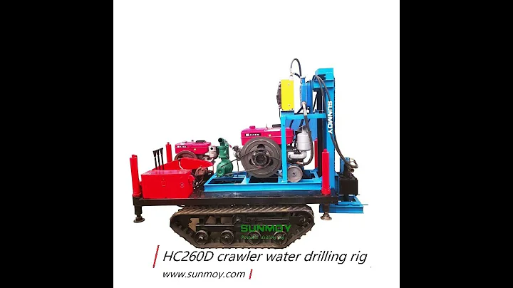 HC260D crawler diesel engine water drilling rig