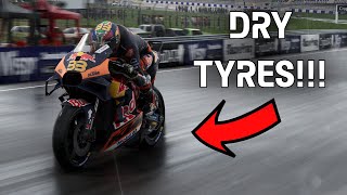 Dry Tyres On A WET Track Challenge | MotoGP 23