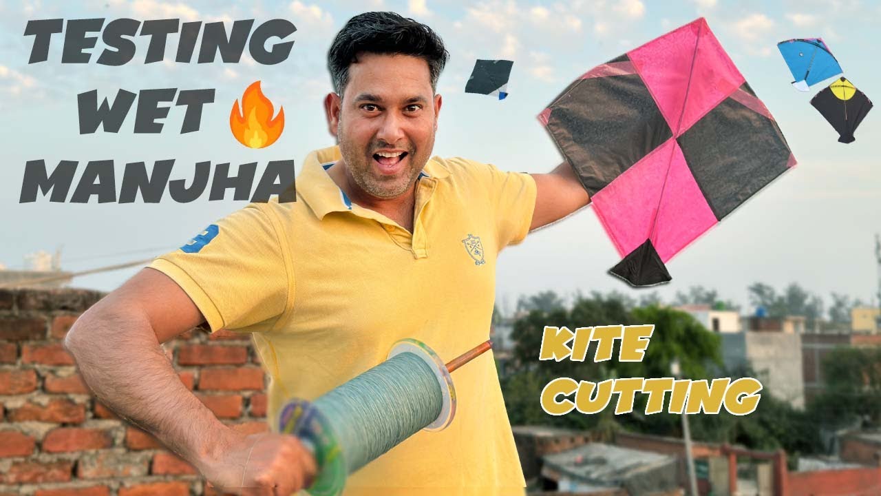 Testing Wet Manjha | Kite Fighting | Kite Looting | Kite Catching | Kites Vlog | Kites Flying