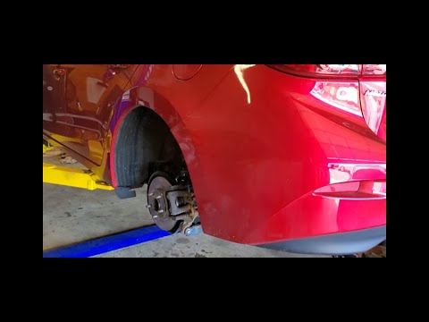 2017-18 Mazda 3 Rear Brake Pad Rotor Replacement DIY Tips and Tricks with Electronic Parking Brake