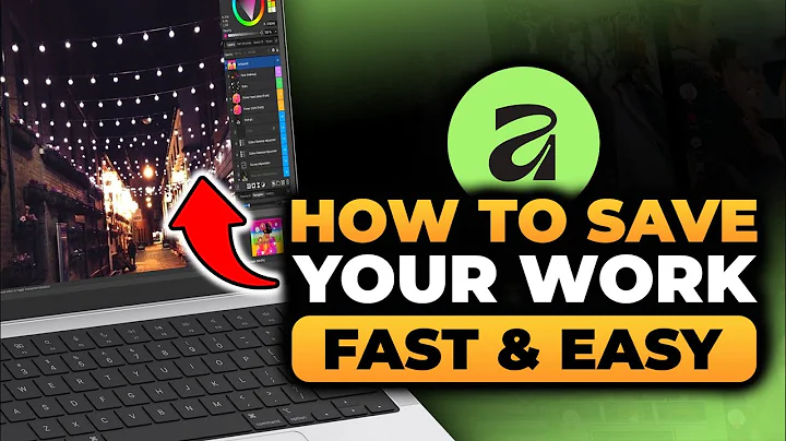 Affinity Photo How To Save Your Work (100% WORKS) | FAST & EASY | NO Yapping, To The Point!