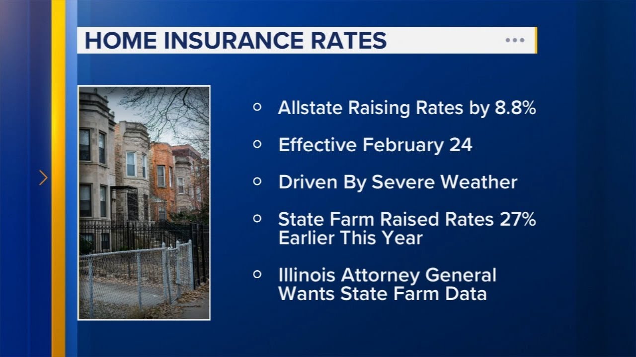 Allstate raising home insurance rates in Illinois - YouTube