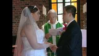 The Exchange of Vows and Wedding Rings at the Old Mill Inn in Toronto