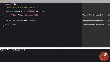 23 - Introduction to Swift | Arabic | Function | Function Default Parameter Values
