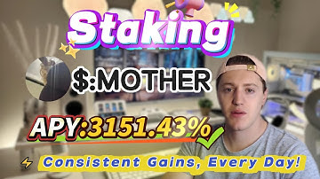 🚀 Real staking test on Solana MOTHER — 3151.43% APY, no risk, rewards hit fast!