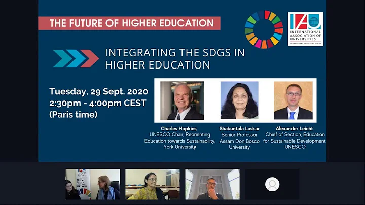 9. Integrating the Sustainable Development Goals (SDGs) in Higher Education