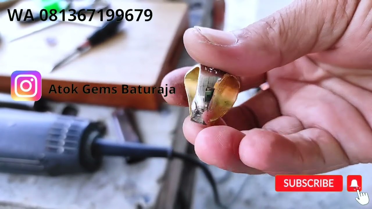 sulap ring alpaka biasa jadi seperti ring perak dengan taper dibawahya