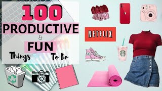 100+ PRODUCTIVE \& FUN Things to do when you're BORED \& in QUARANTINE! | Part 1 | StudyWithKiki