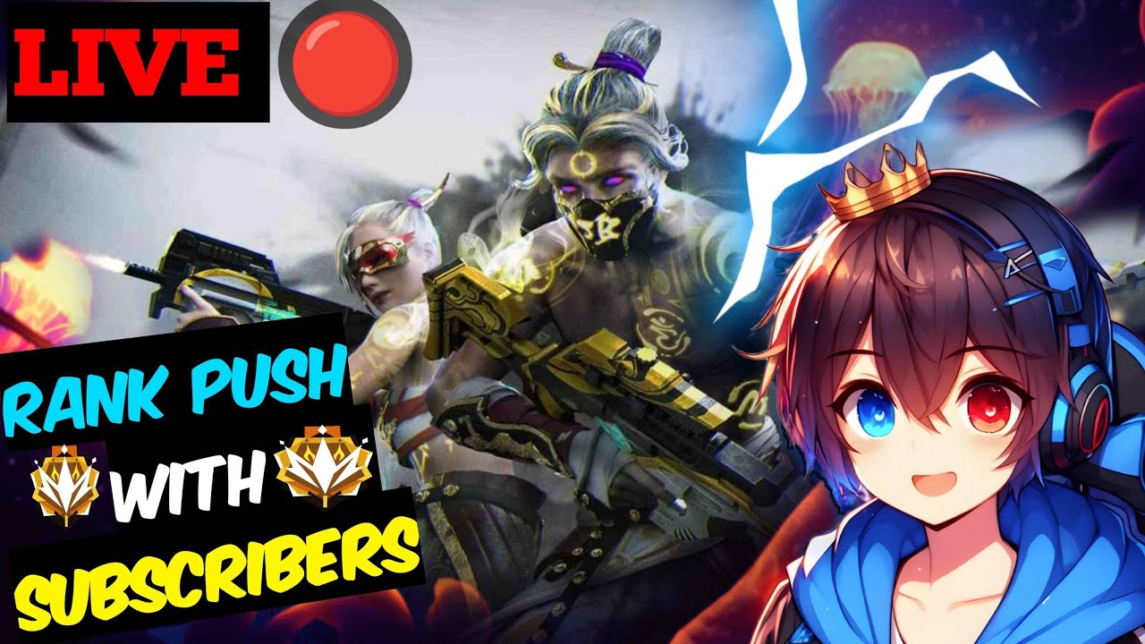 Rank push with subscribers | Free Fire Max cs rank push - YouTube